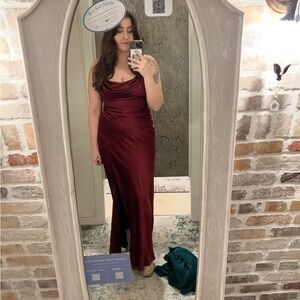 Altar'd State Deep Red Dress